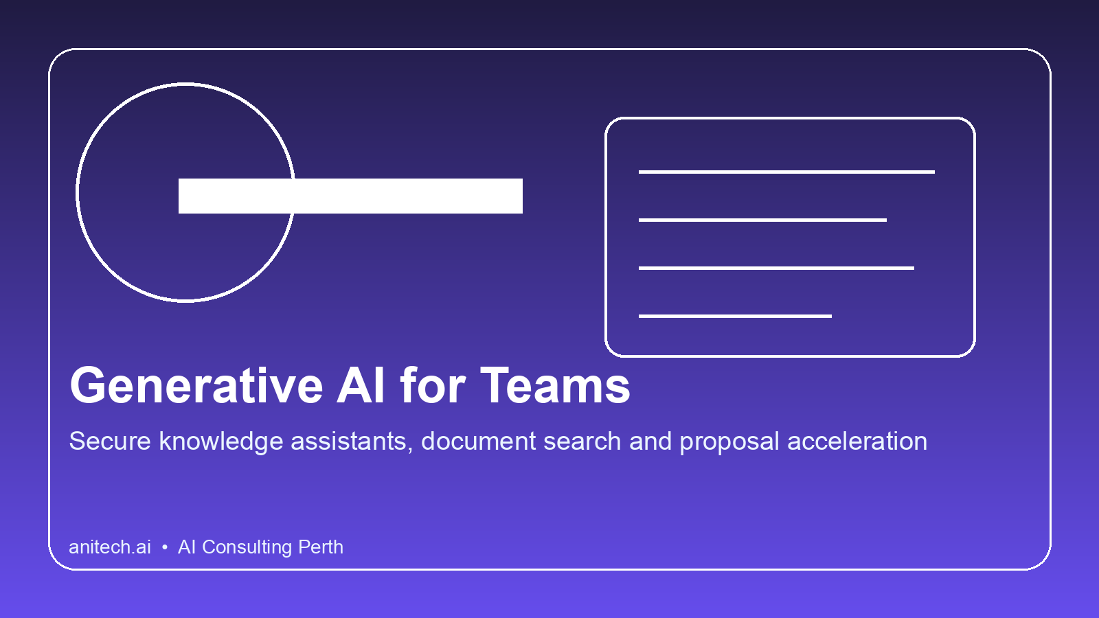 Generative AI knowledge systems for Perth businesses