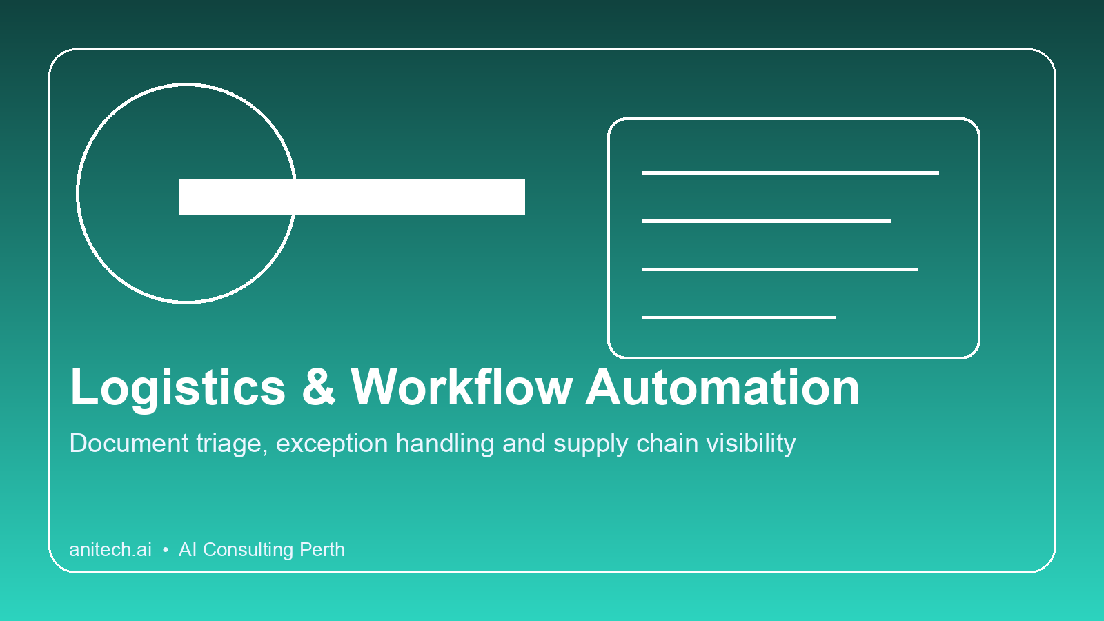 Logistics and workflow automation for Perth companies