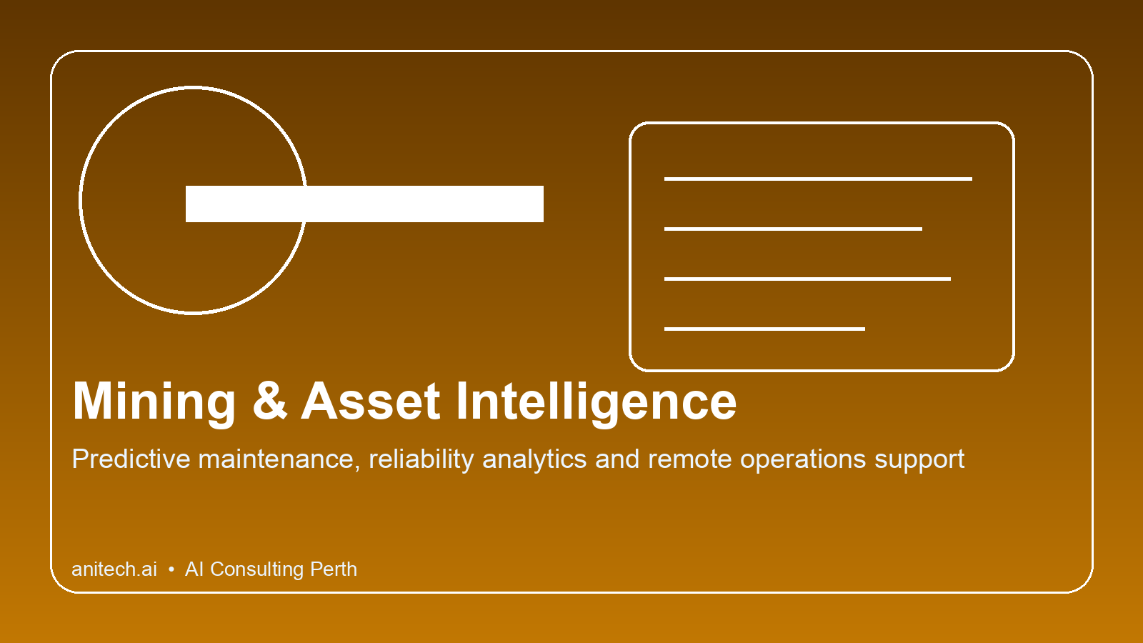 AI consulting Perth for mining and asset intelligence